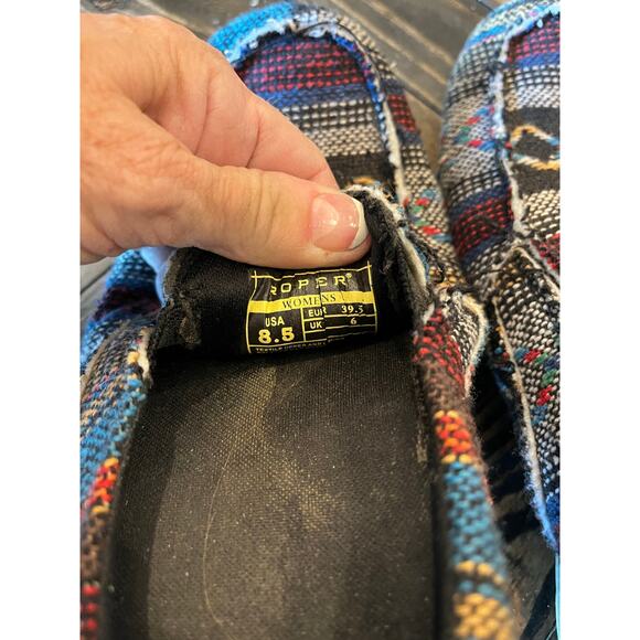 Roper Southwestern Liza Driving Moccasin Women 8.5 Aztec Country Cowgirl Western - Picture 2 of 10